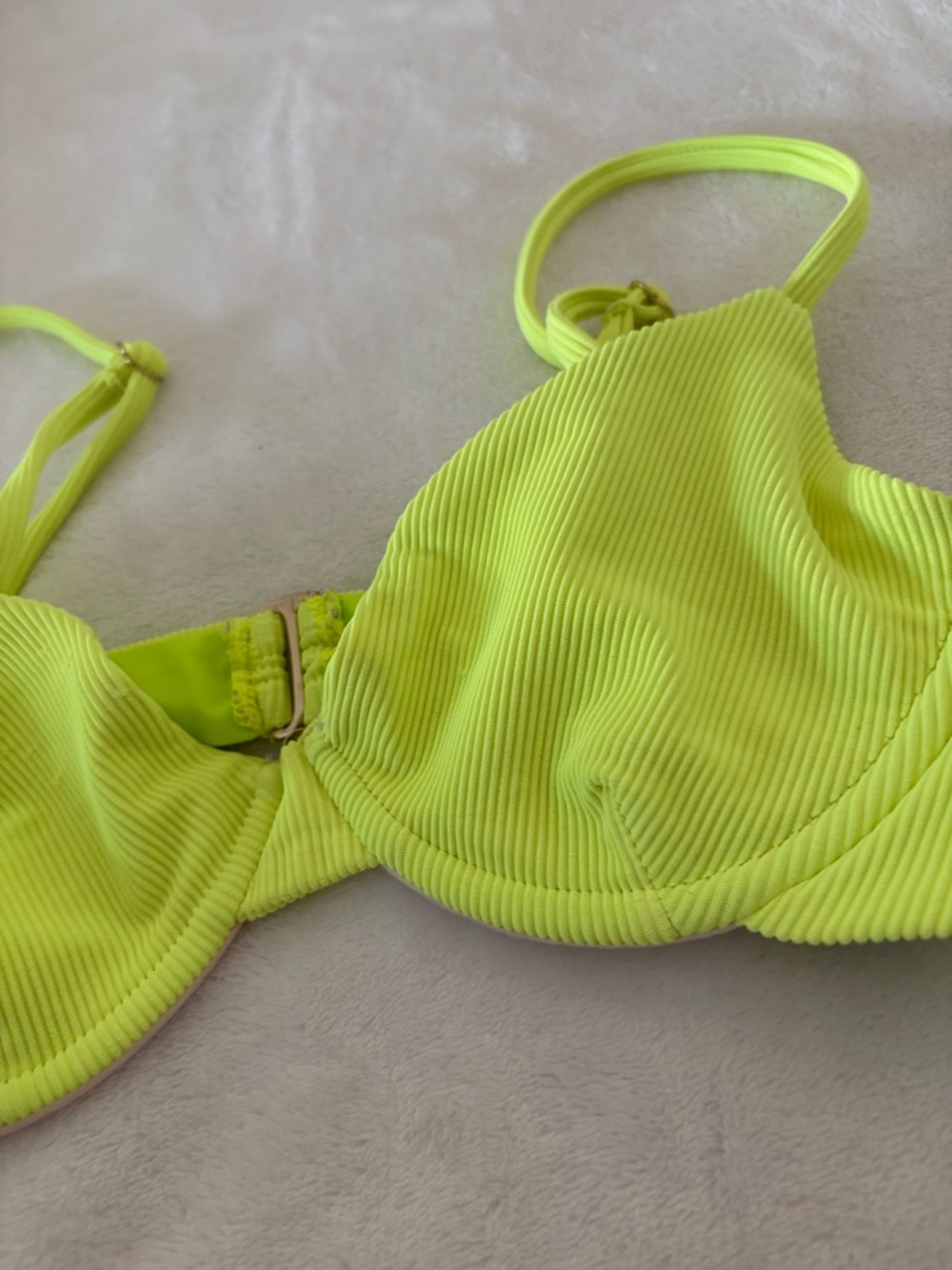 Beach Riot Neon Lime Ribbed Bikini Set - Picture 10 of 13